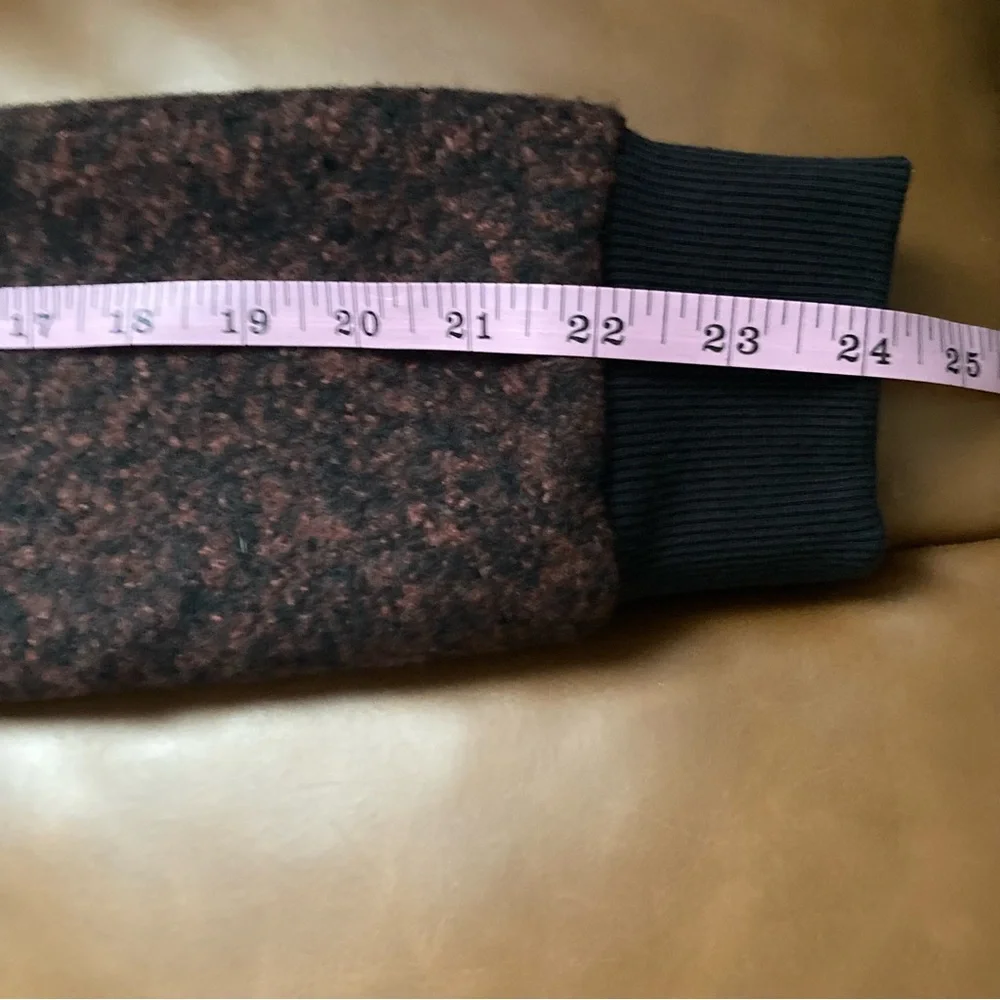 MPG US M Mondetta Women Performance Bomber Jacket Speckled Brown Black Classic - Picture 7 of 8